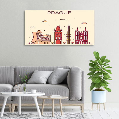 Quadro su tela Edifici di Praga