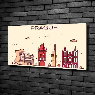 Quadro su tela Edifici di Praga