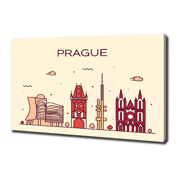 Quadro su tela Edifici di Praga
