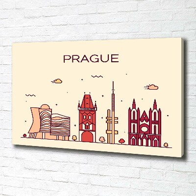 Quadro su tela Edifici di Praga