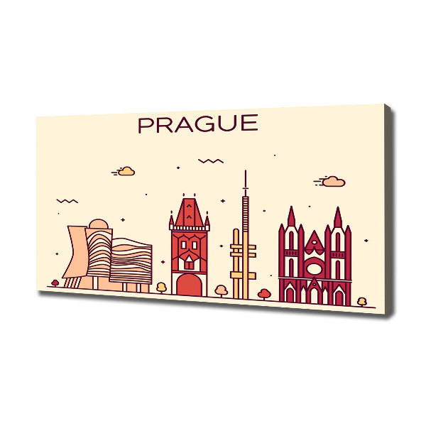 Quadro su tela Edifici di Praga