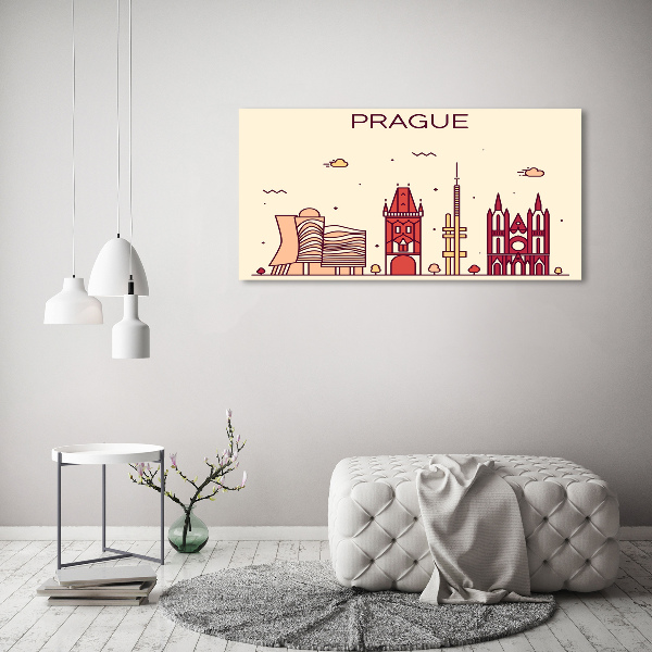 Quadro su tela Edifici di Praga