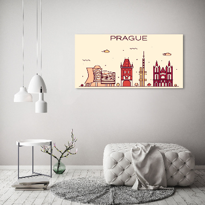Quadro su tela Edifici di Praga