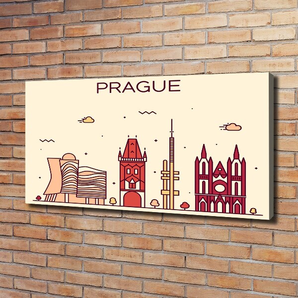 Quadro su tela Edifici di Praga