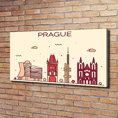 Quadro su tela Edifici di Praga