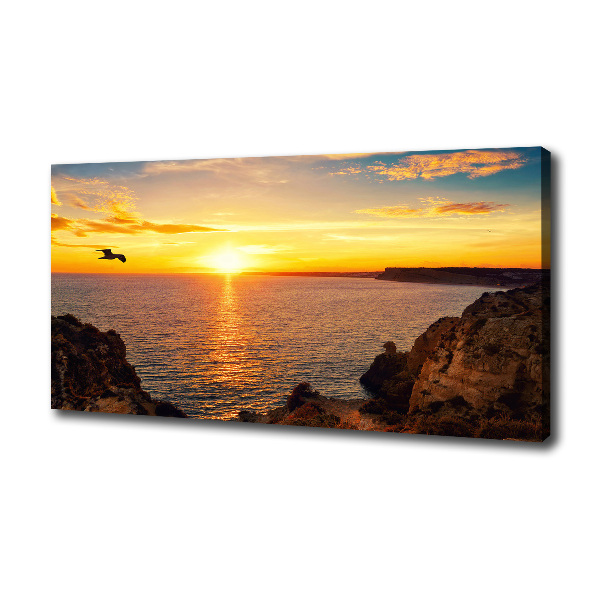 Quadro stampa su tela Mare al tramonto
