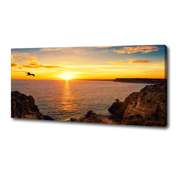 Quadro stampa su tela Mare al tramonto