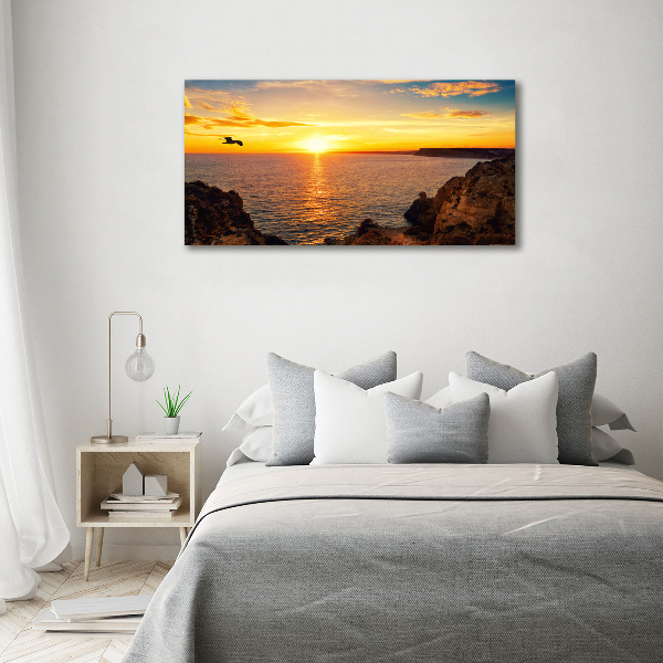 Quadro stampa su tela Mare al tramonto