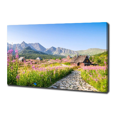 Foto quadro su tela Rifugi di montagna