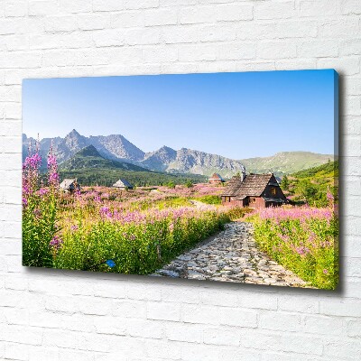 Foto quadro su tela Rifugi di montagna