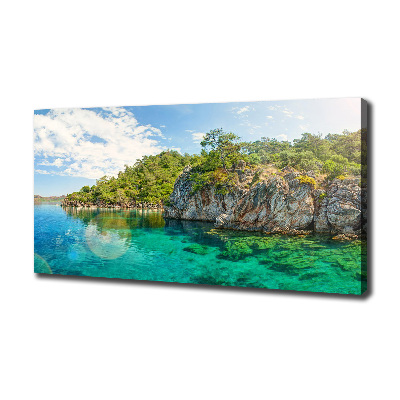 Quadro su tela Laguna Blu