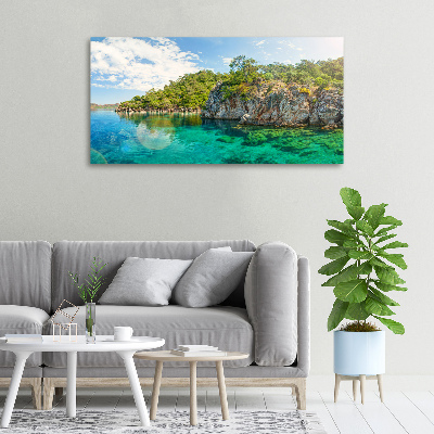 Quadro su tela Laguna Blu