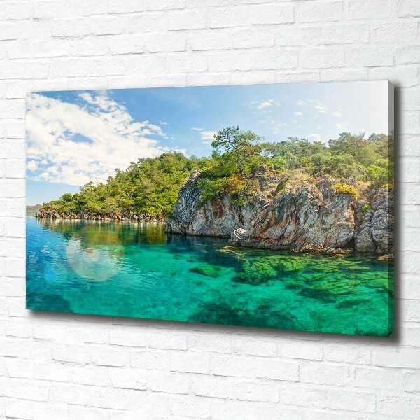 Quadro su tela Laguna Blu