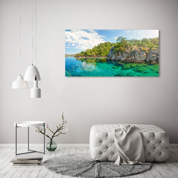 Quadro su tela Laguna Blu