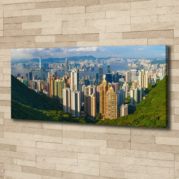 Foto quadro su tela Panorama di Hong Kong