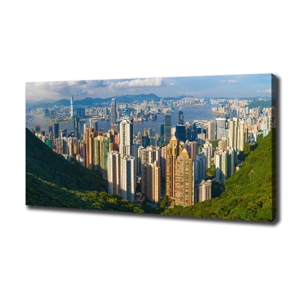 Foto quadro su tela Panorama di Hong Kong