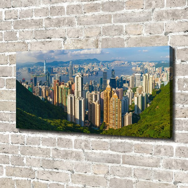 Foto quadro su tela Panorama di Hong Kong