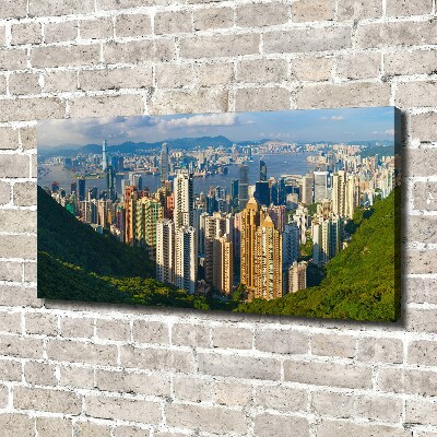 Foto quadro su tela Panorama di Hong Kong
