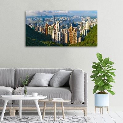 Foto quadro su tela Panorama di Hong Kong