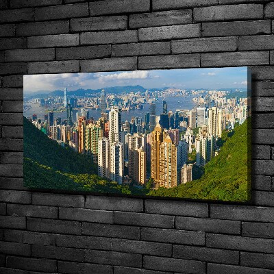 Foto quadro su tela Panorama di Hong Kong