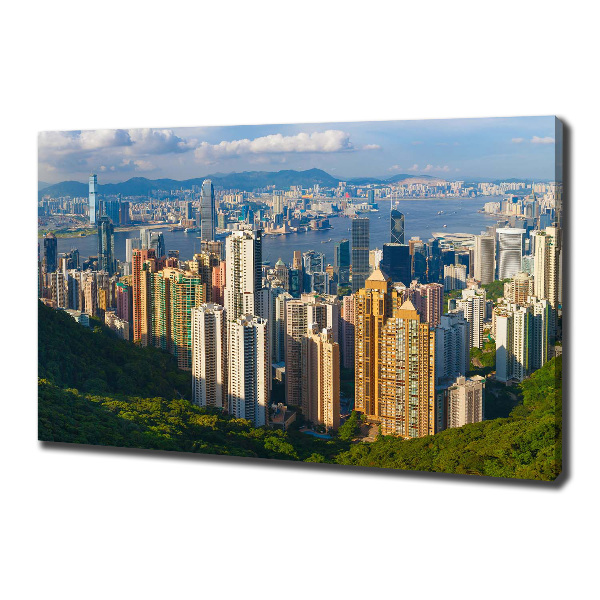 Foto quadro su tela Panorama di Hong Kong