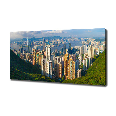 Foto quadro su tela Panorama di Hong Kong