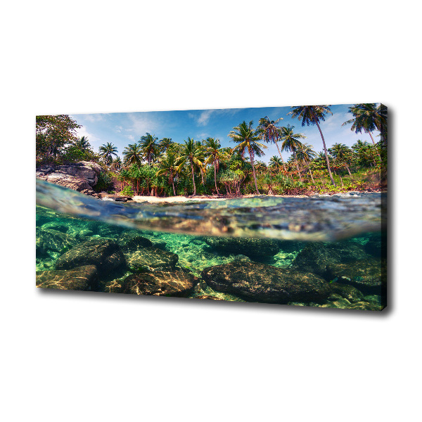 Foto quadro su tela Spiaggia tropicale