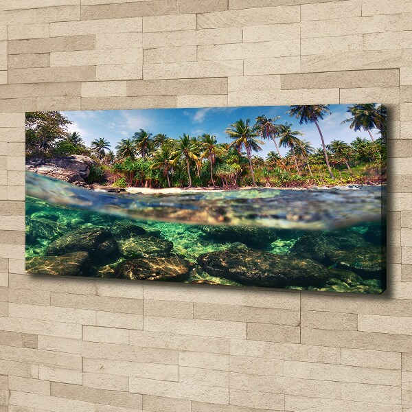 Foto quadro su tela Spiaggia tropicale