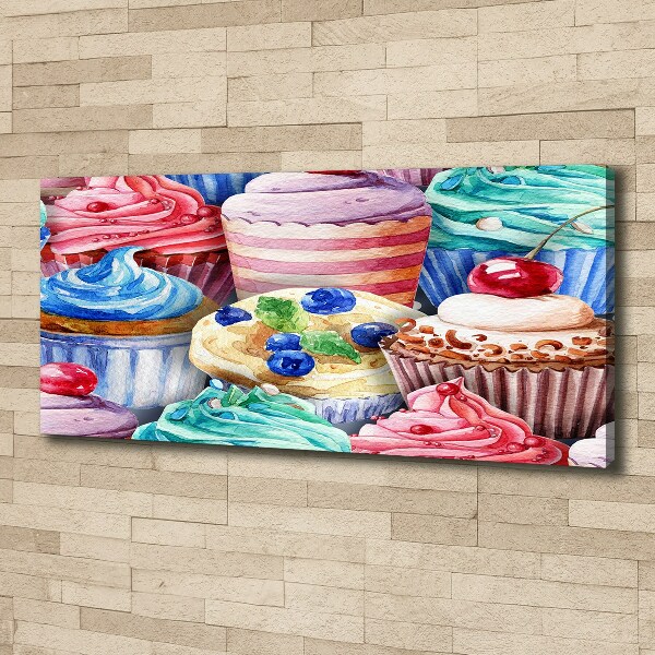 Quadro su tela Cupcake colorati