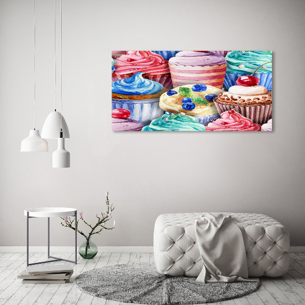 Quadro su tela Cupcake colorati