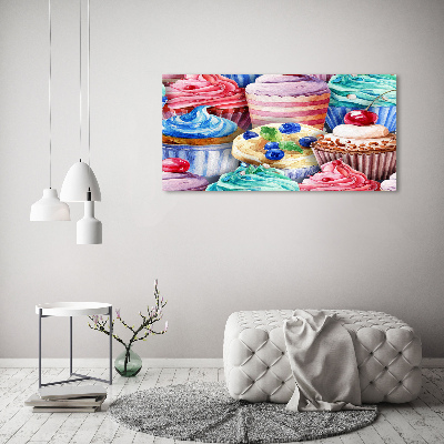 Quadro su tela Cupcake colorati
