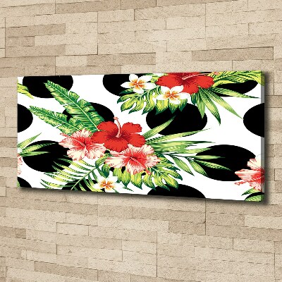 Quadro stampa su tela Fiori hawaiani