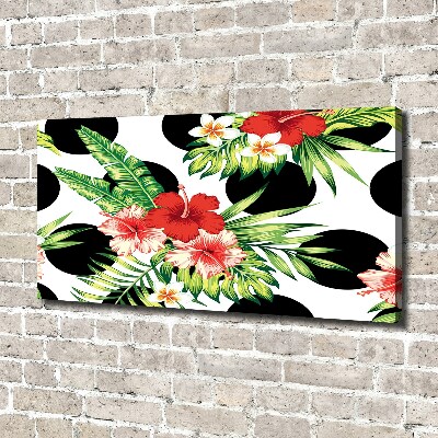 Quadro stampa su tela Fiori hawaiani