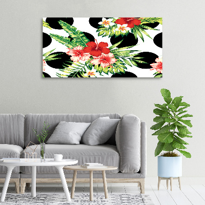 Quadro stampa su tela Fiori hawaiani