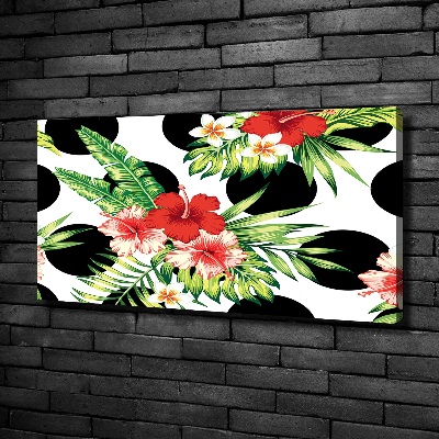 Quadro stampa su tela Fiori hawaiani