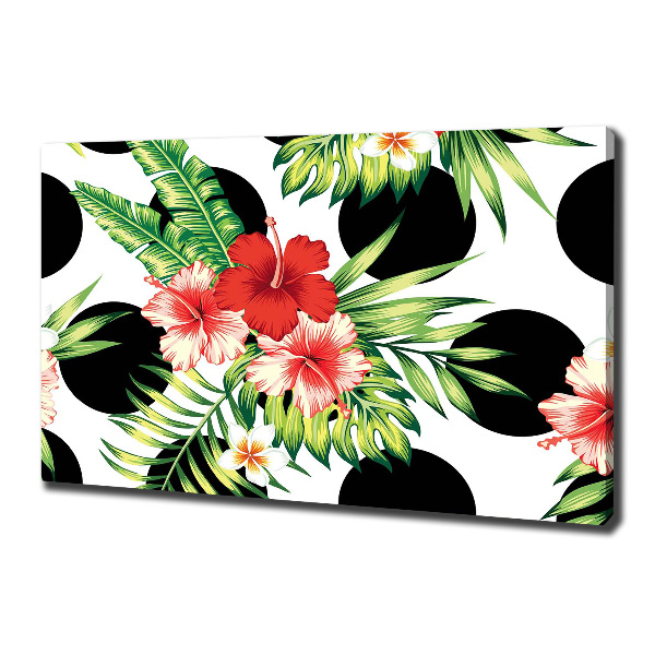 Quadro stampa su tela Fiori hawaiani