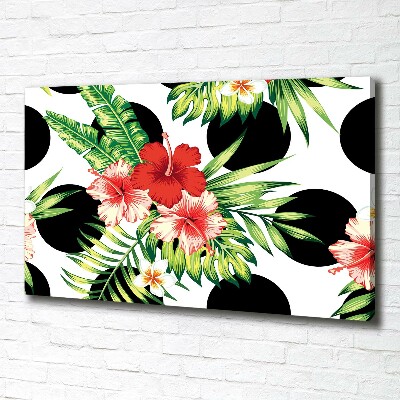 Quadro stampa su tela Fiori hawaiani