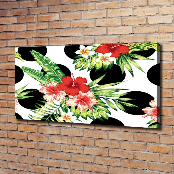 Quadro stampa su tela Fiori hawaiani