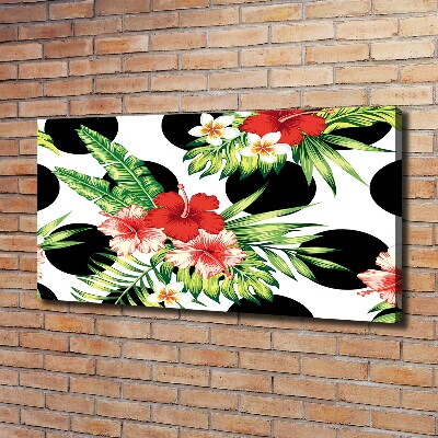 Quadro stampa su tela Fiori hawaiani