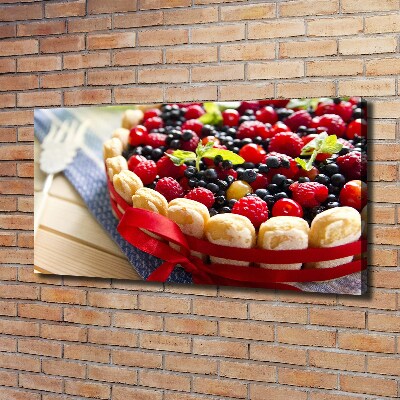 Quadro su tela Torta di frutti di bosco