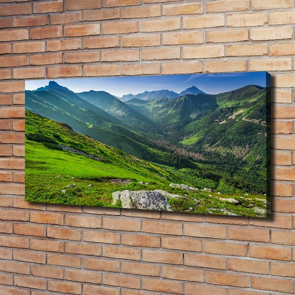 Quadro stampa su tela L'alba in montagna