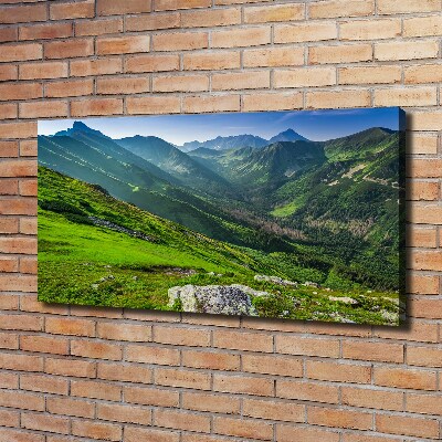 Quadro stampa su tela L'alba in montagna