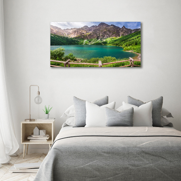 Quadro su tela L'occhio del mare dei Monti Tatra