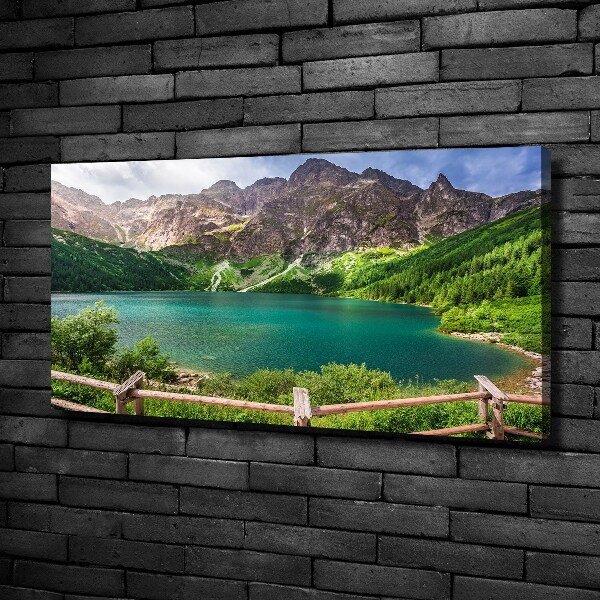 Quadro su tela L'occhio del mare dei Monti Tatra