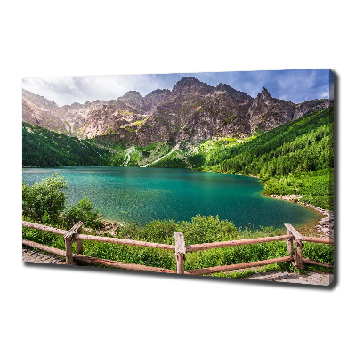 Quadro su tela L'occhio del mare dei Monti Tatra