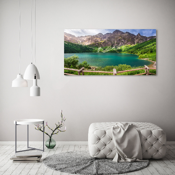 Quadro su tela L'occhio del mare dei Monti Tatra