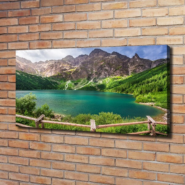 Quadro su tela L'occhio del mare dei Monti Tatra