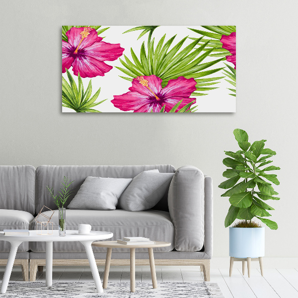 Quadro stampa su tela Fiori hawaiani