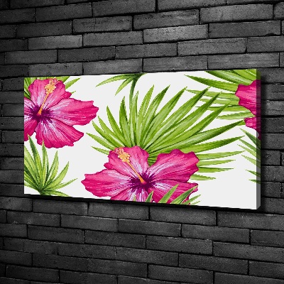 Quadro stampa su tela Fiori hawaiani