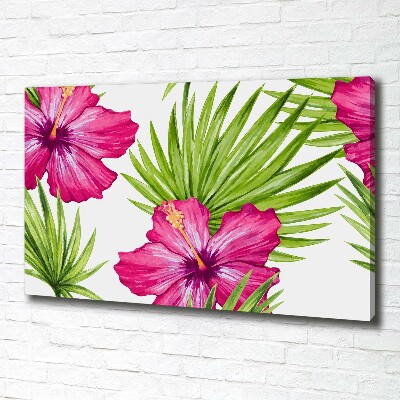 Quadro stampa su tela Fiori hawaiani